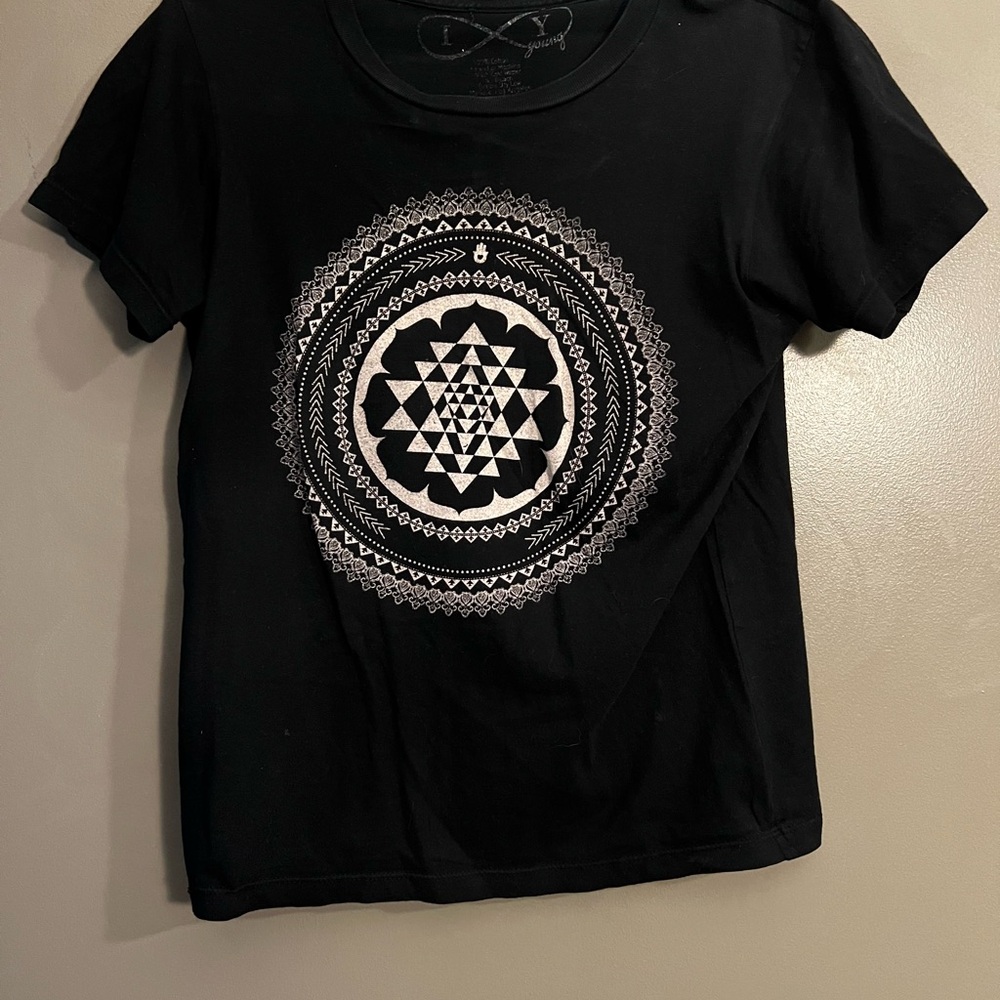 Black Graphic Women's Top